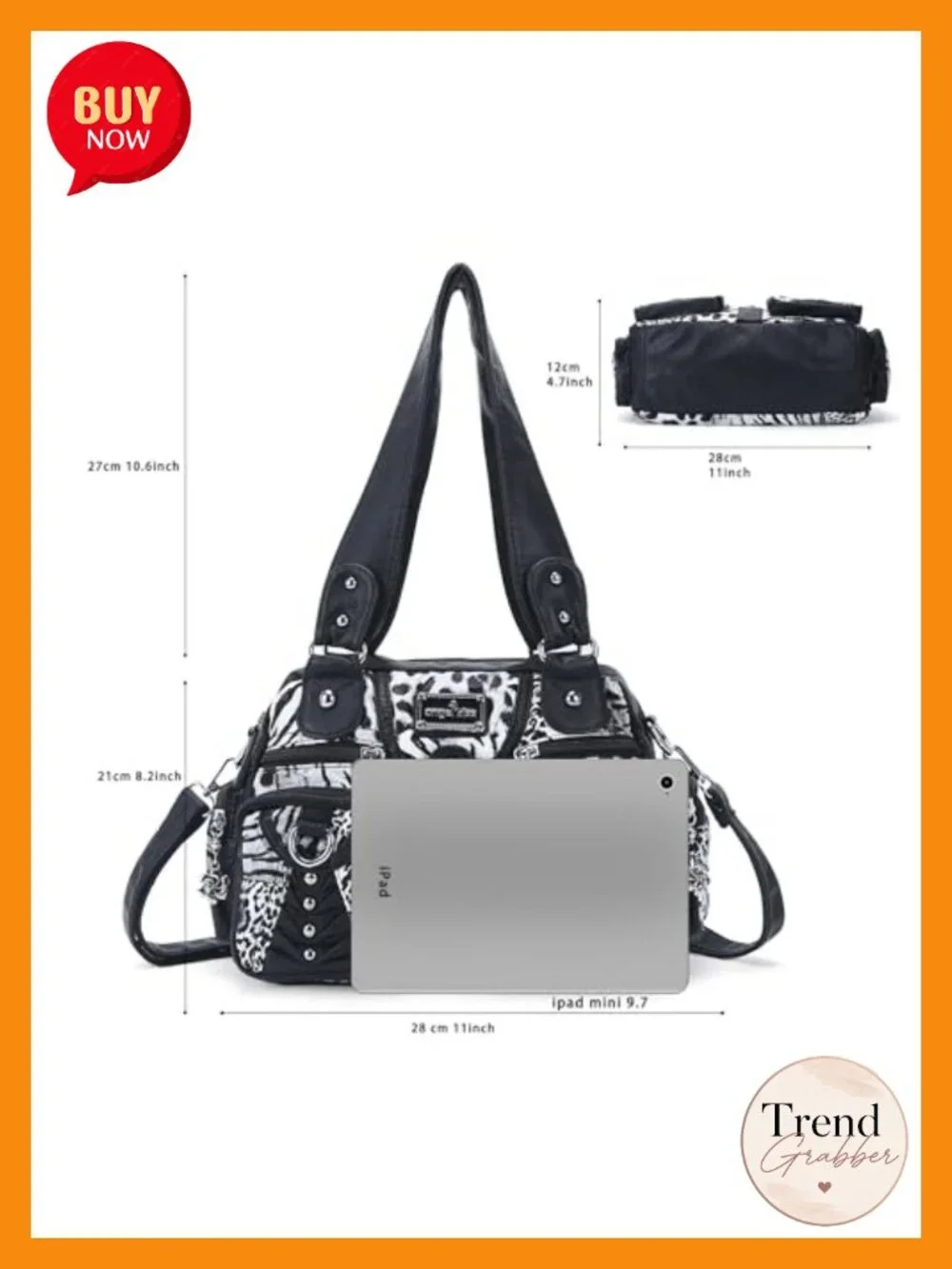 Angel Kiss Hobo Handbag Women Crossbody Shoulder Bag Multipocket Soft Vegan